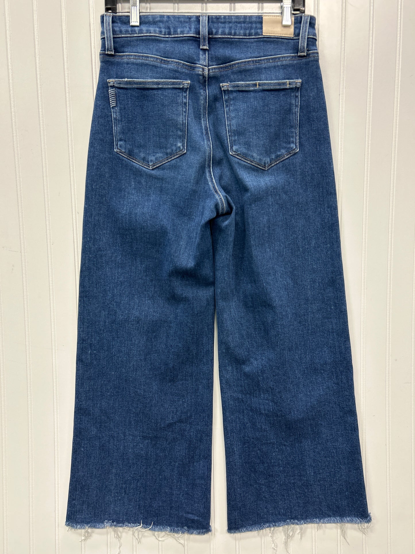 Jeans Wide Leg By Paige In Blue Denim, Size:6