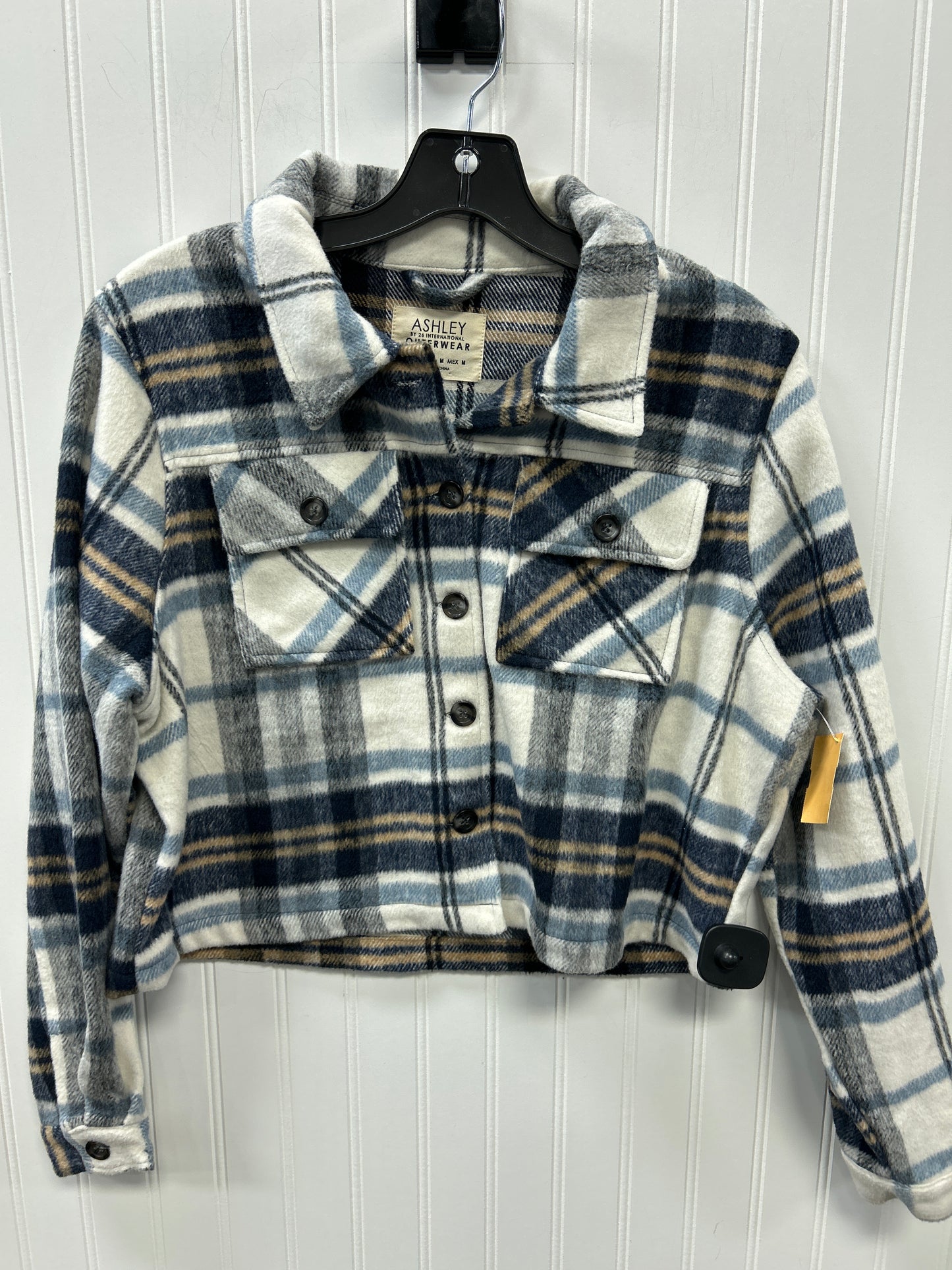 Jacket Fleece By Cmc In Blue & Brown, Size:M