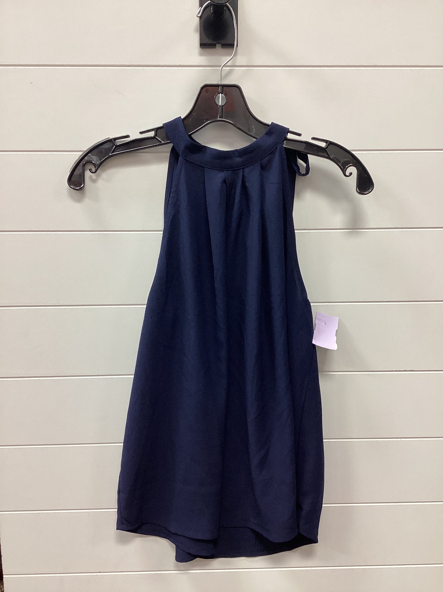 Top Sleeveless By Collective Concepts In Navy, Size:M