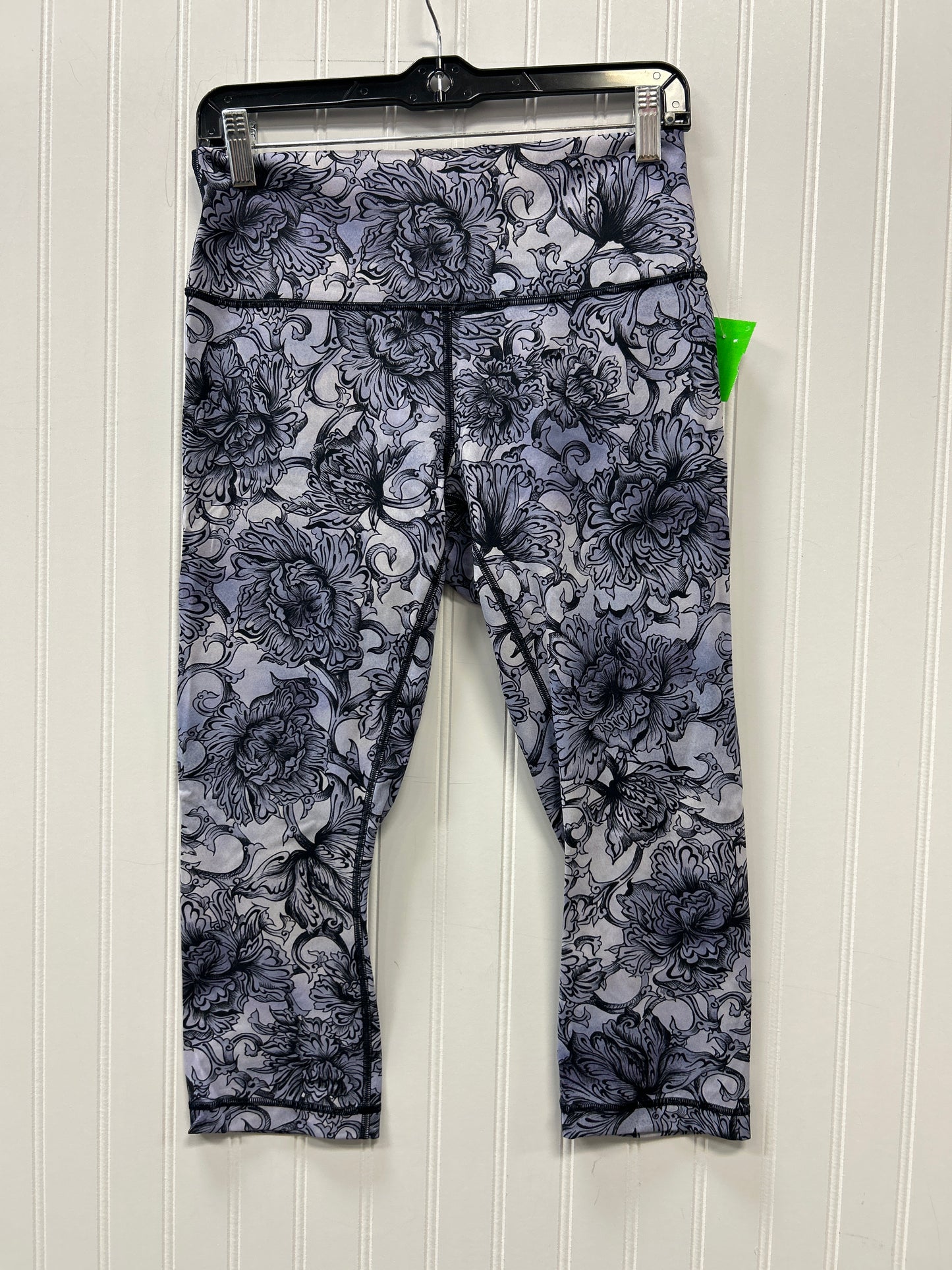 Athletic Leggings Capris By Lululemon In Floral Print, Size:10
