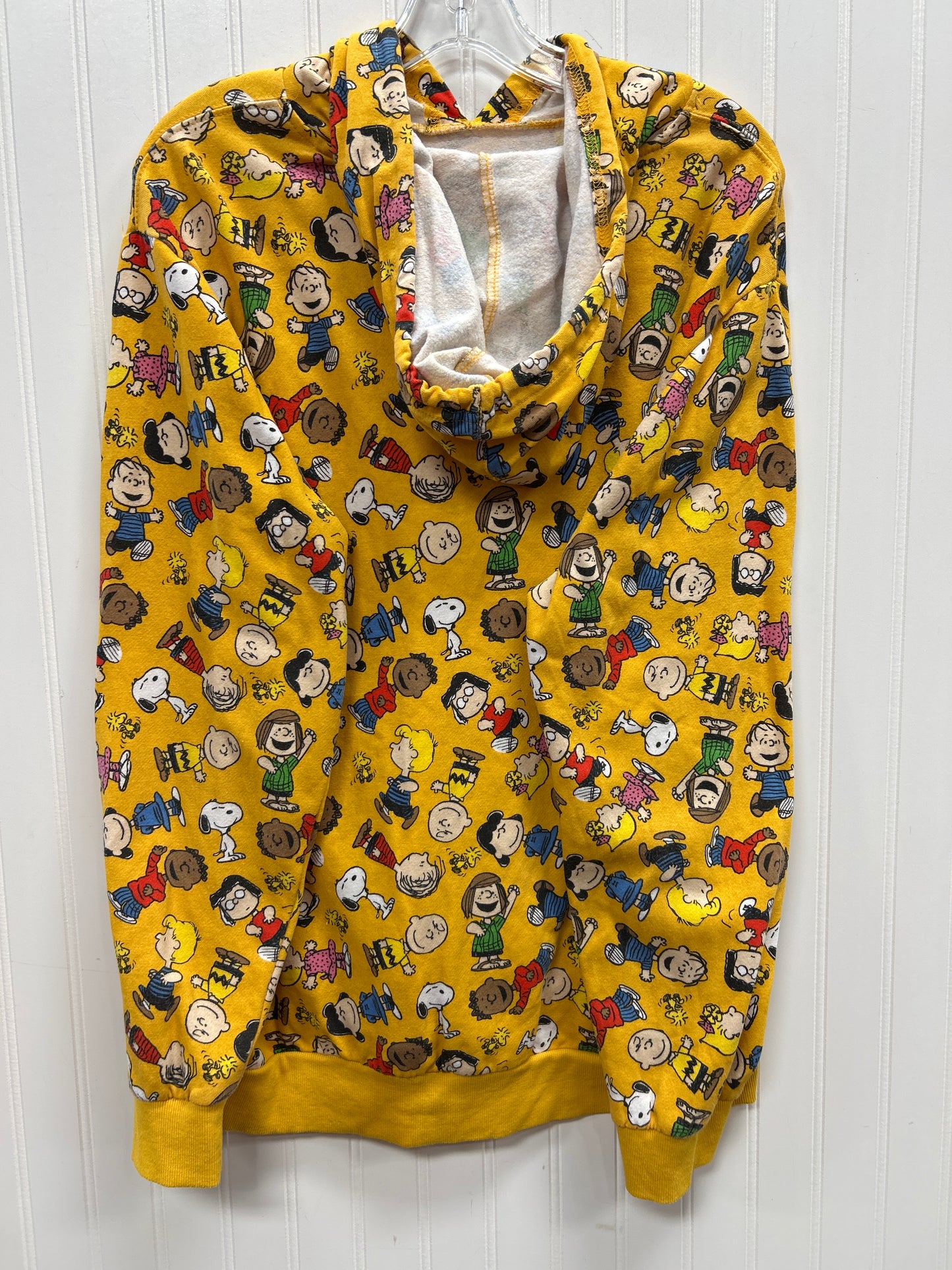 Sweatshirt Hoodie By Clothes Mentor In Yellow, Size:L
