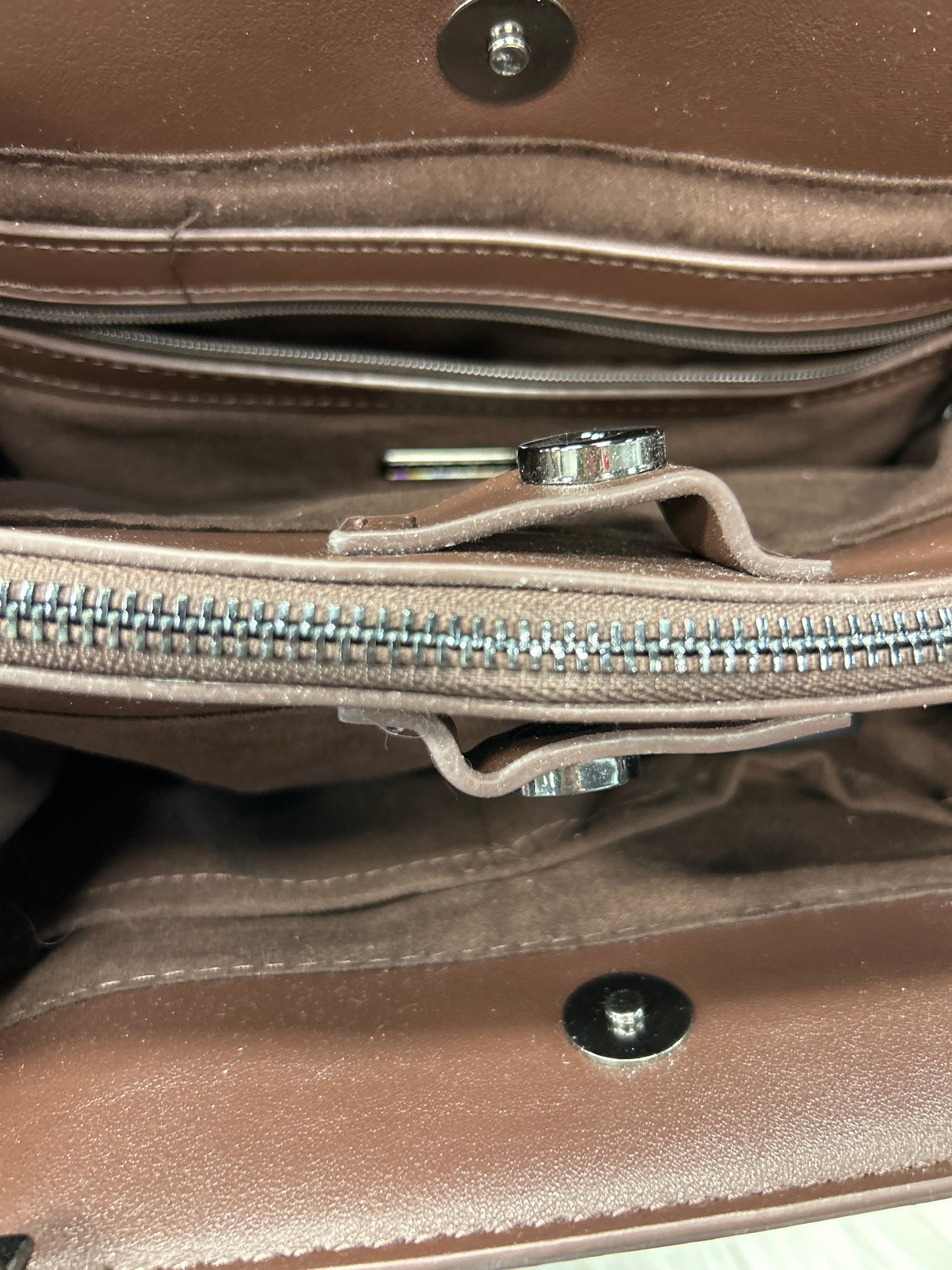 Handbag By Steve Madden In Brown, Size:Medium
