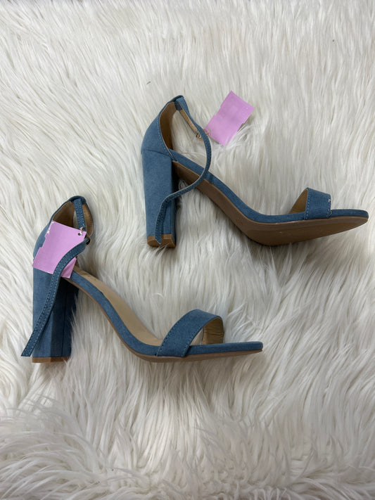 Shoes Heels Block By Lulus In Blue, Size:8.5