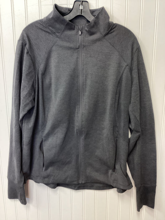 Athletic Jacket By All In Motion In Grey, Size:1X