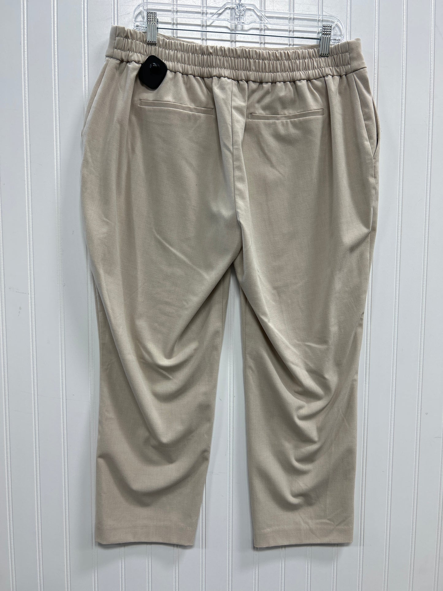 Pants Cropped By Hilary Radley In Cream, Size:Xl