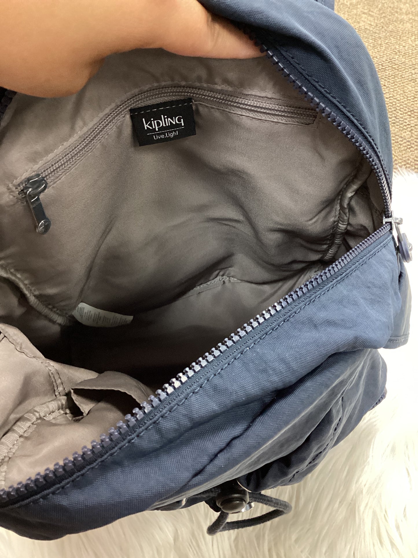 Backpack By Kipling In Navy, Size:Large