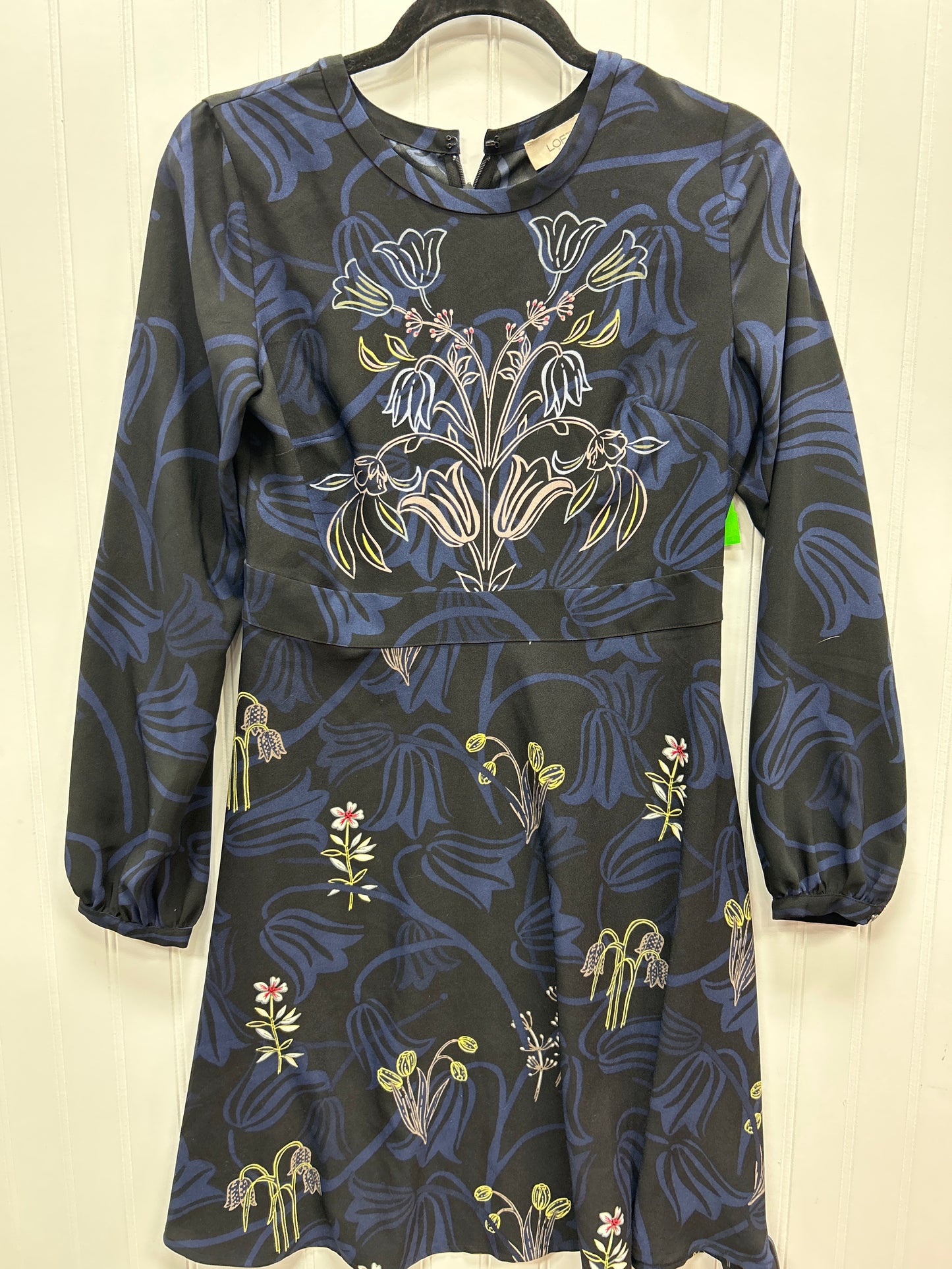 Dress Casual Short By Loft In Black & Blue, Size:S