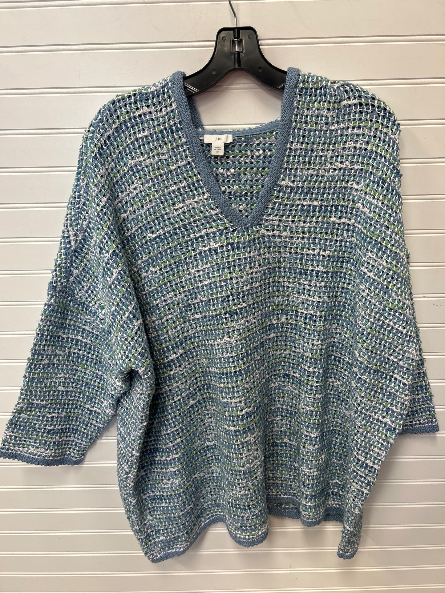 Top Ls By J. Jill In Blue, Size:2X