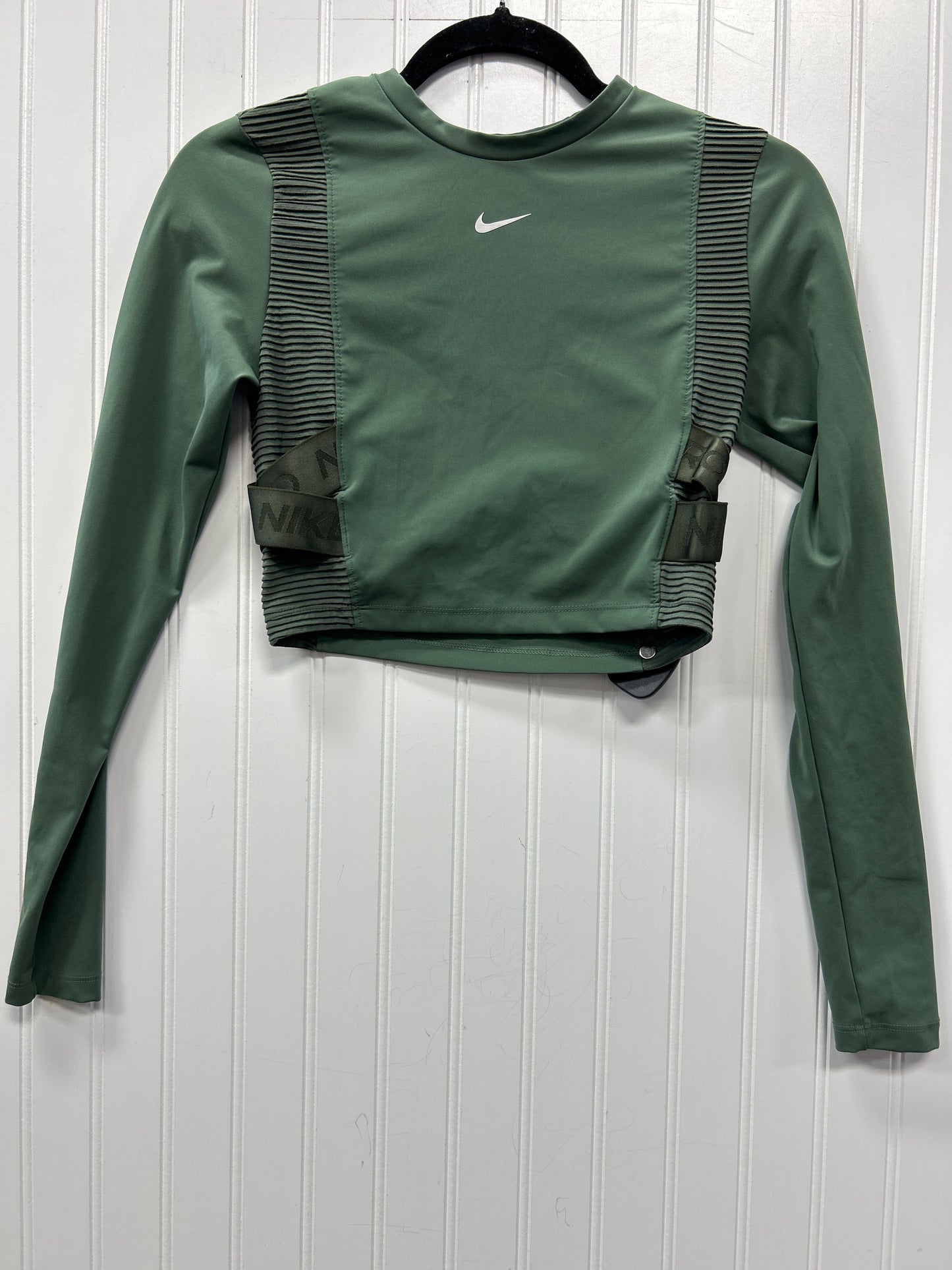Athletic Top Ls Crewneck By Nike Apparel In Green, Size:S