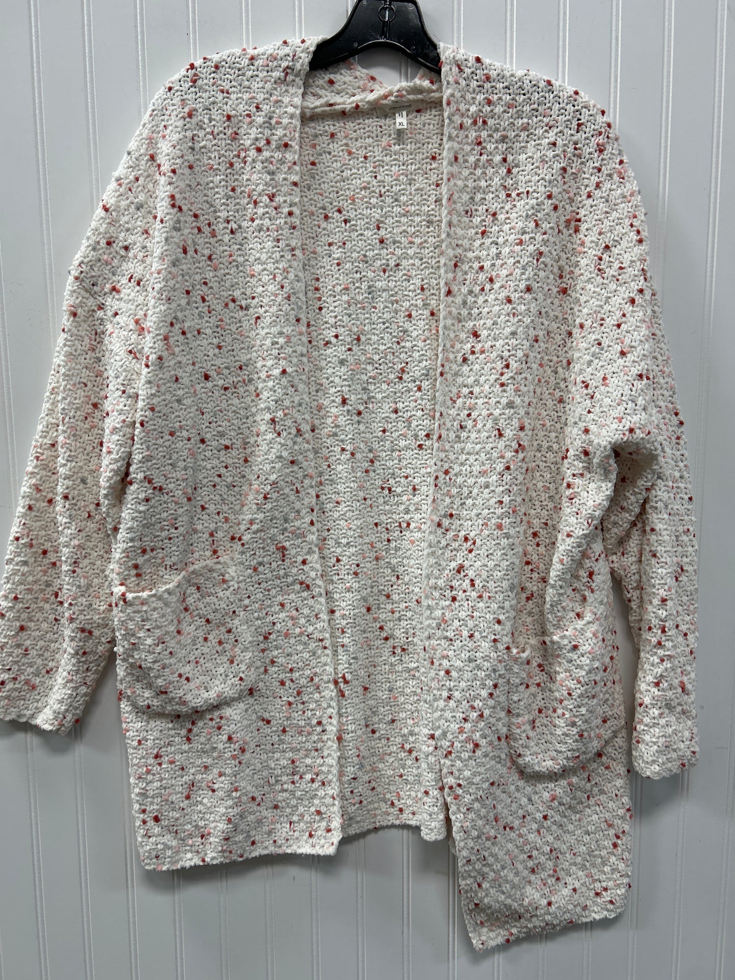 Sweater Cardigan By Maurices In White, Size:Xl