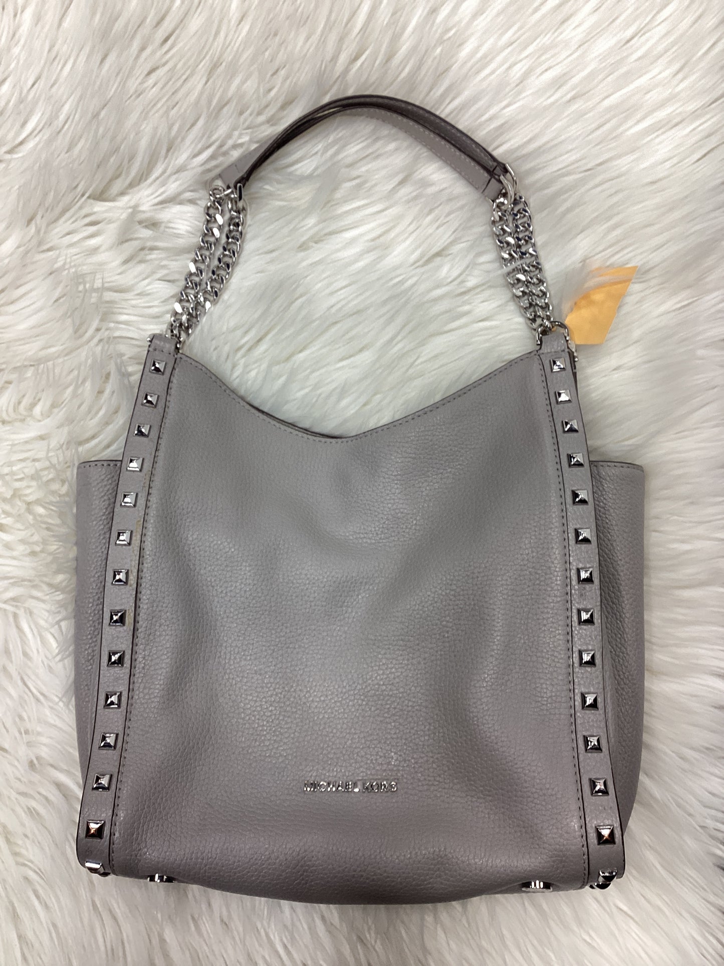 Handbag Designer By Michael Kors In Grey, Size:Medium
