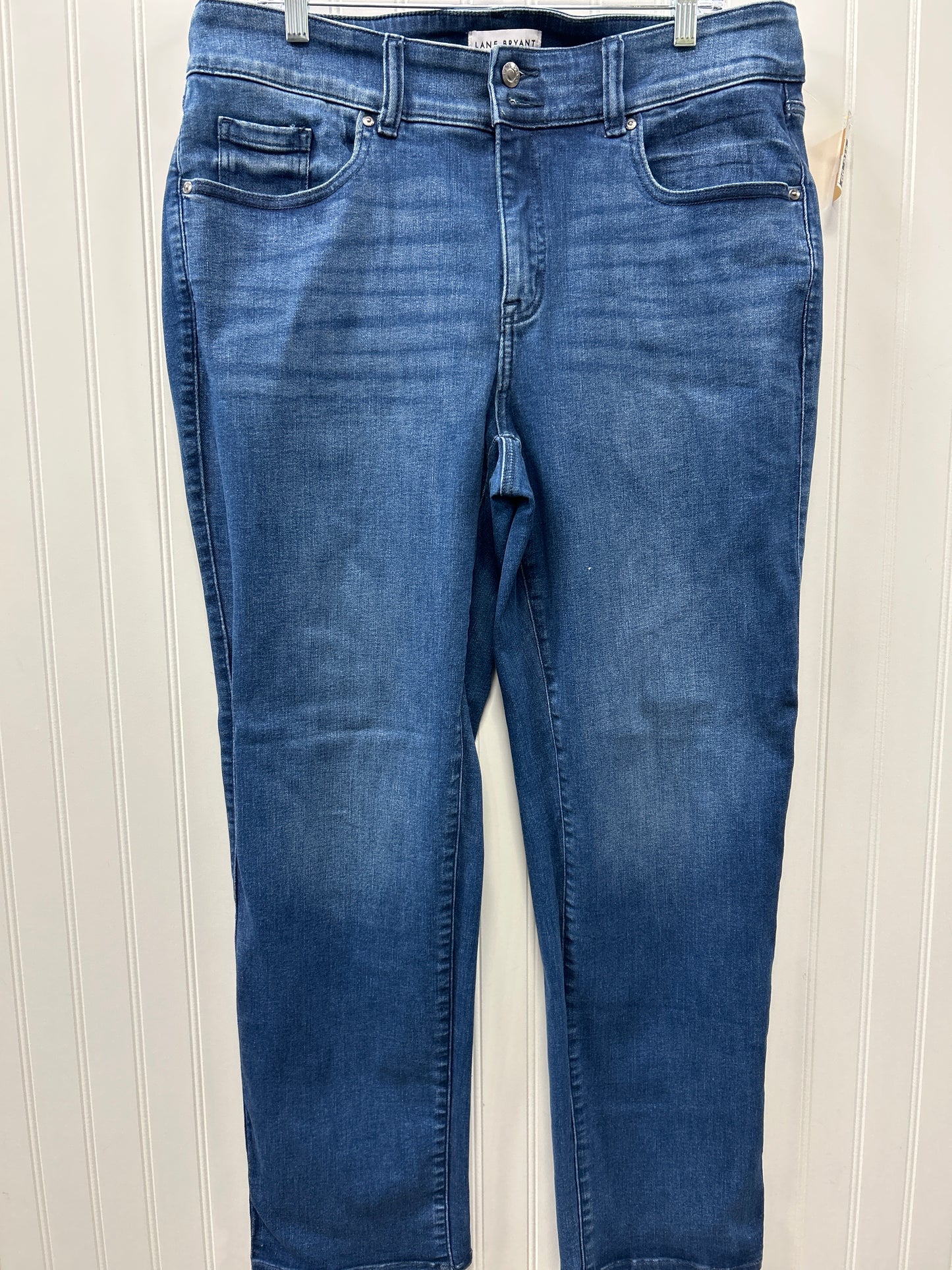 Jeans Straight By Lane Bryant In Blue Denim, Size:18