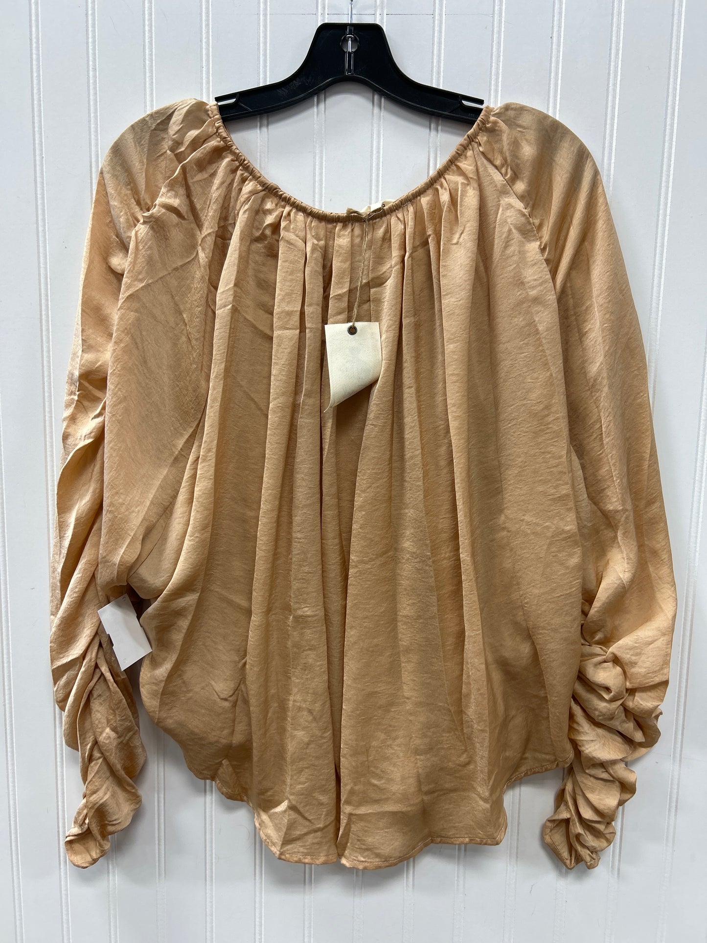 Top Ls By Easel In Cream, Size:S