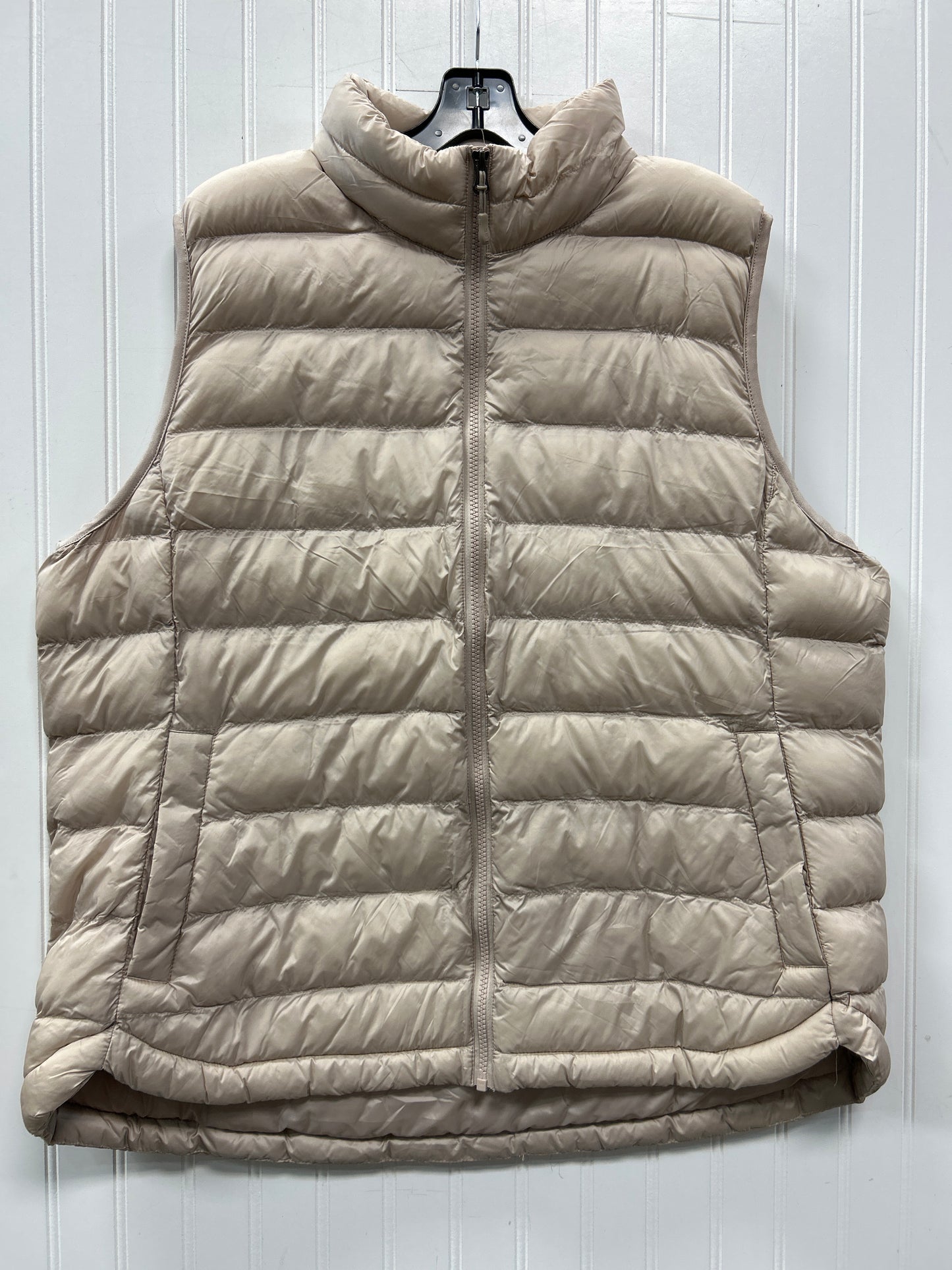 Vest Puffer & Quilted By 32 Degrees In Cream, Size:1X