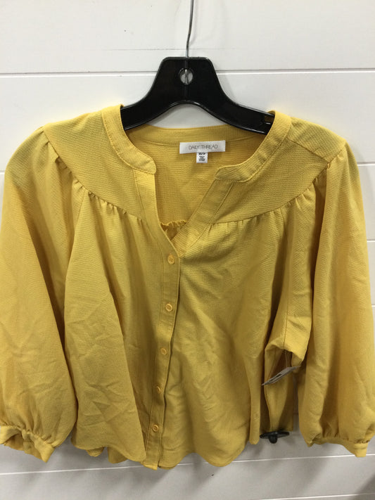 Top Ls By Daily Thread In Yellow, Size:Xs