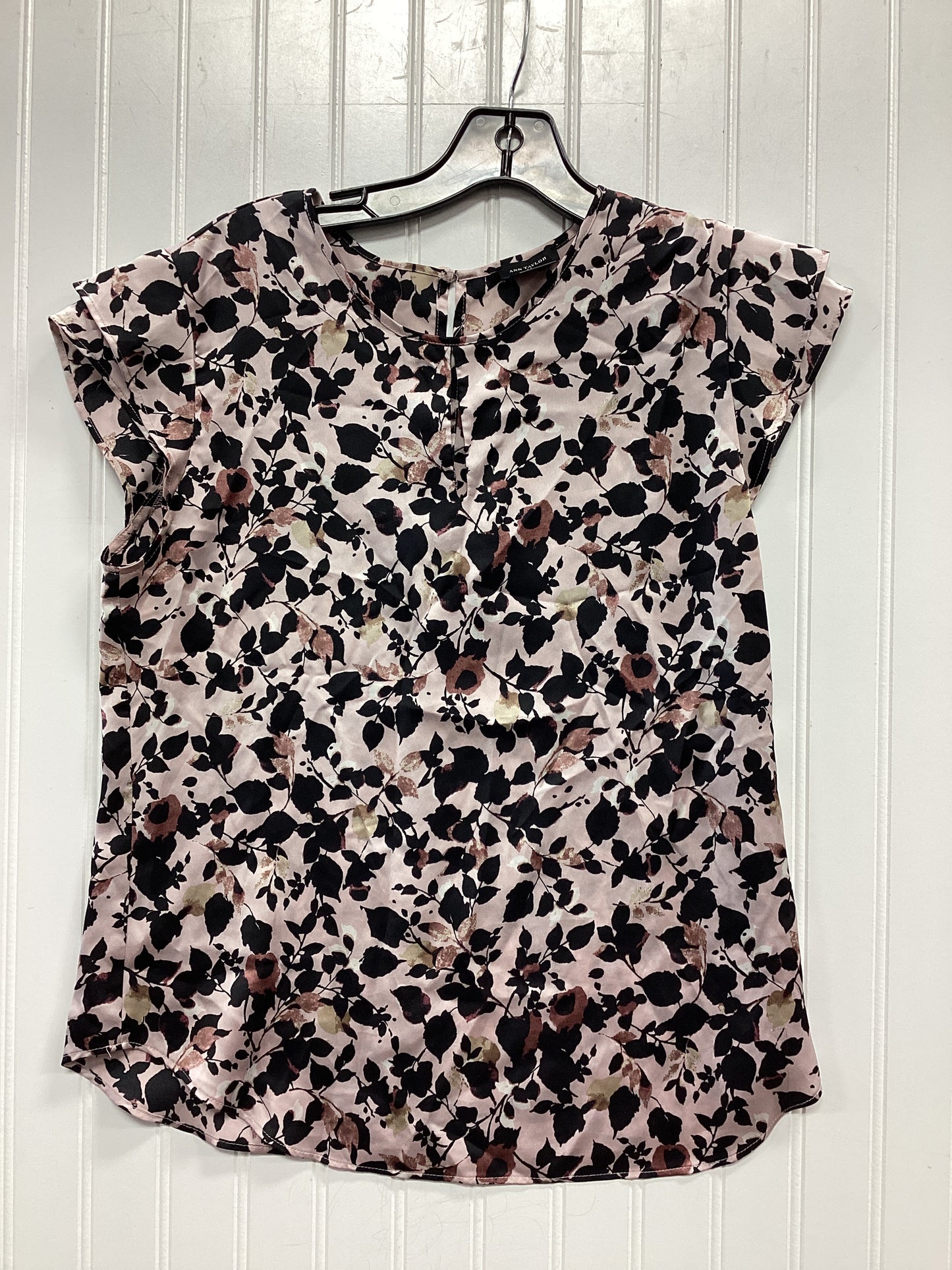 Top Ss By Ann Taylor In Black & Pink, Size:S