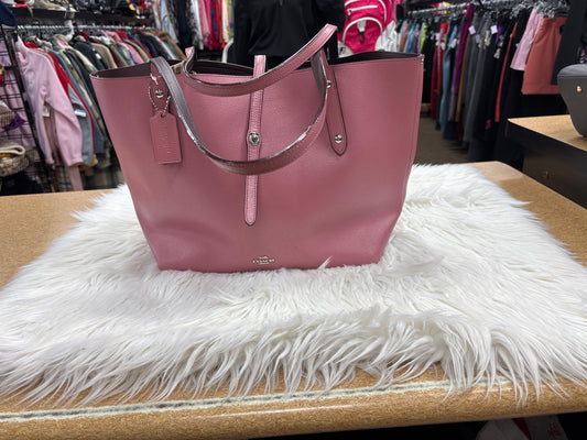 Handbag Designer By Coach In Pink, Size:Large