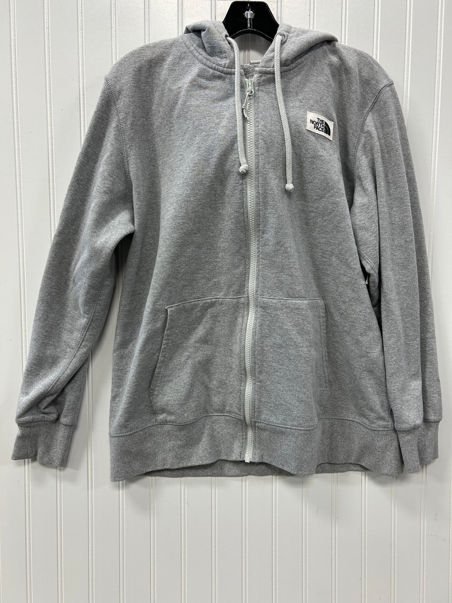 Athletic Sweatshirt Hoodie By The North Face In Grey, Size:L