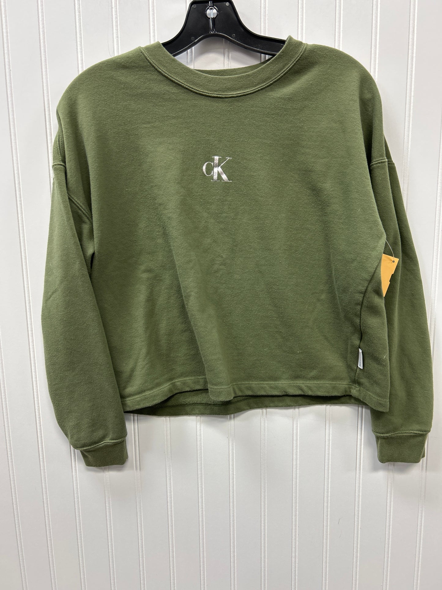 Top Ls By Calvin Klein In Green, Size:M