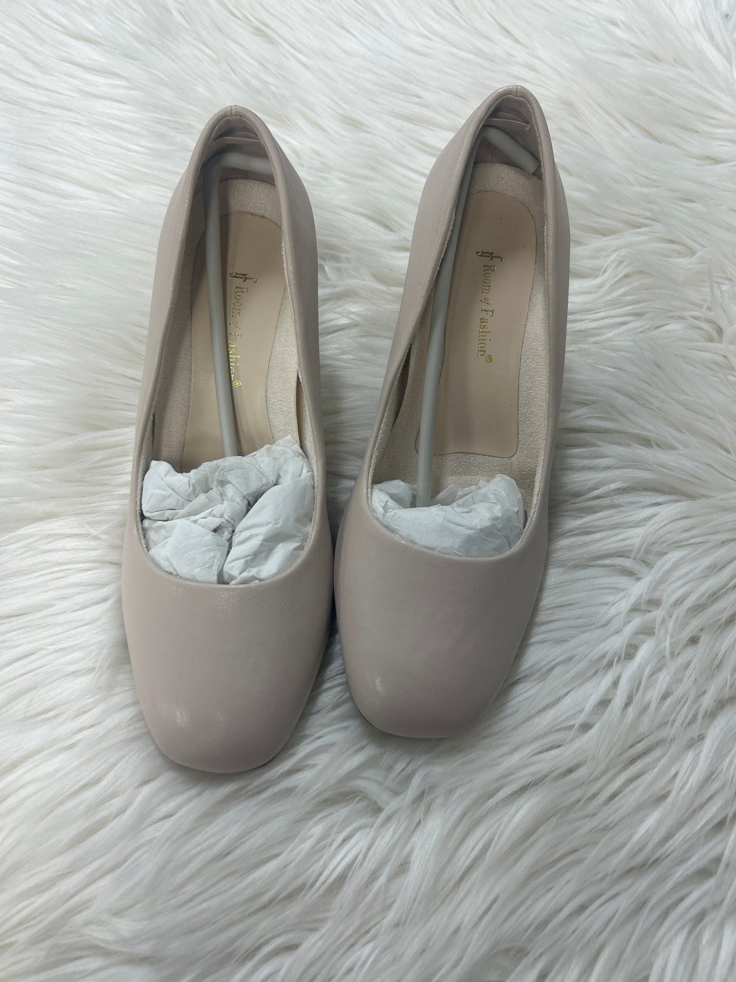 Shoes Heels Block By Cmc In Cream, Size:7.5