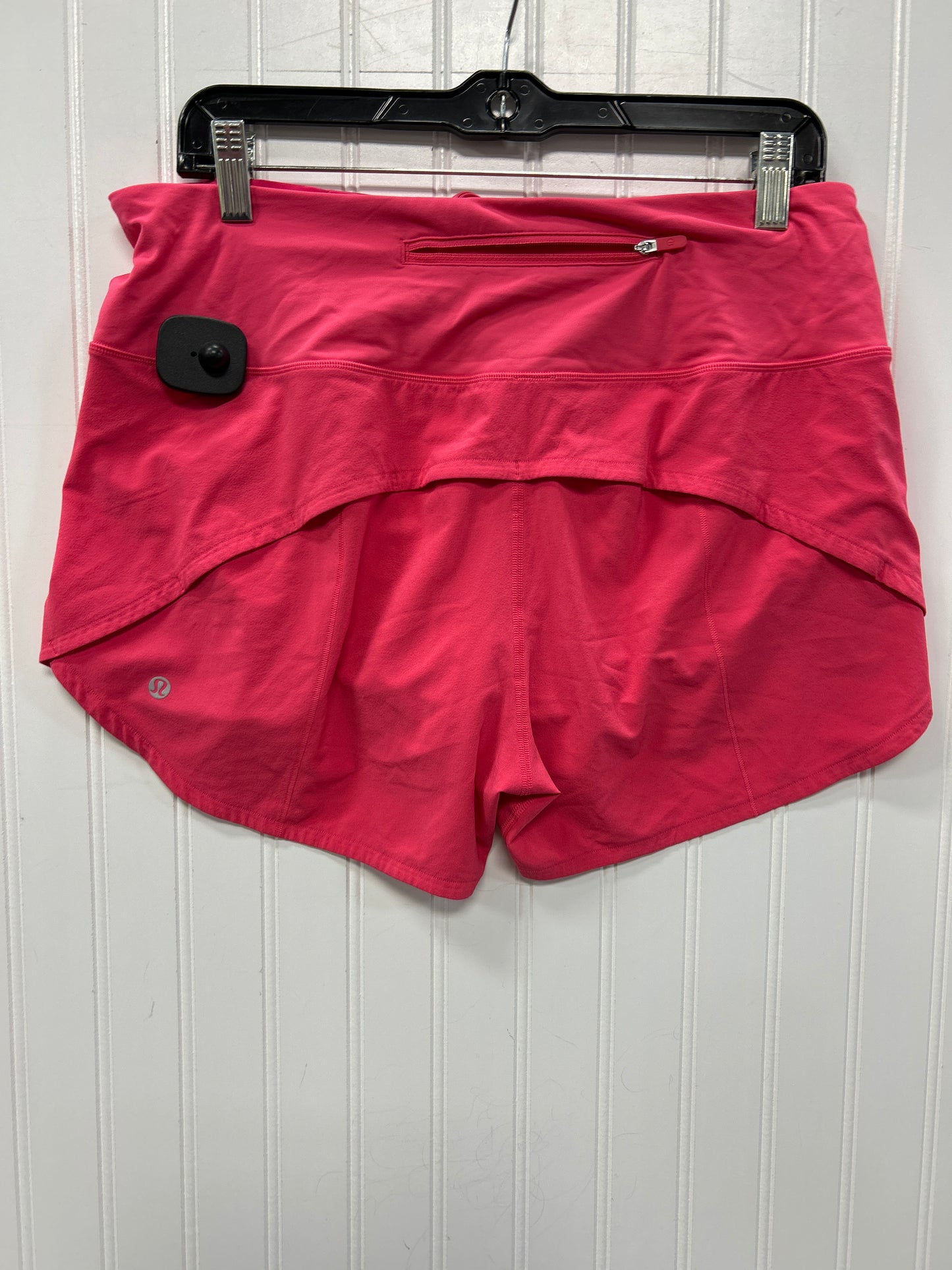 Athletic Shorts By Lululemon In Pink, Size:10
