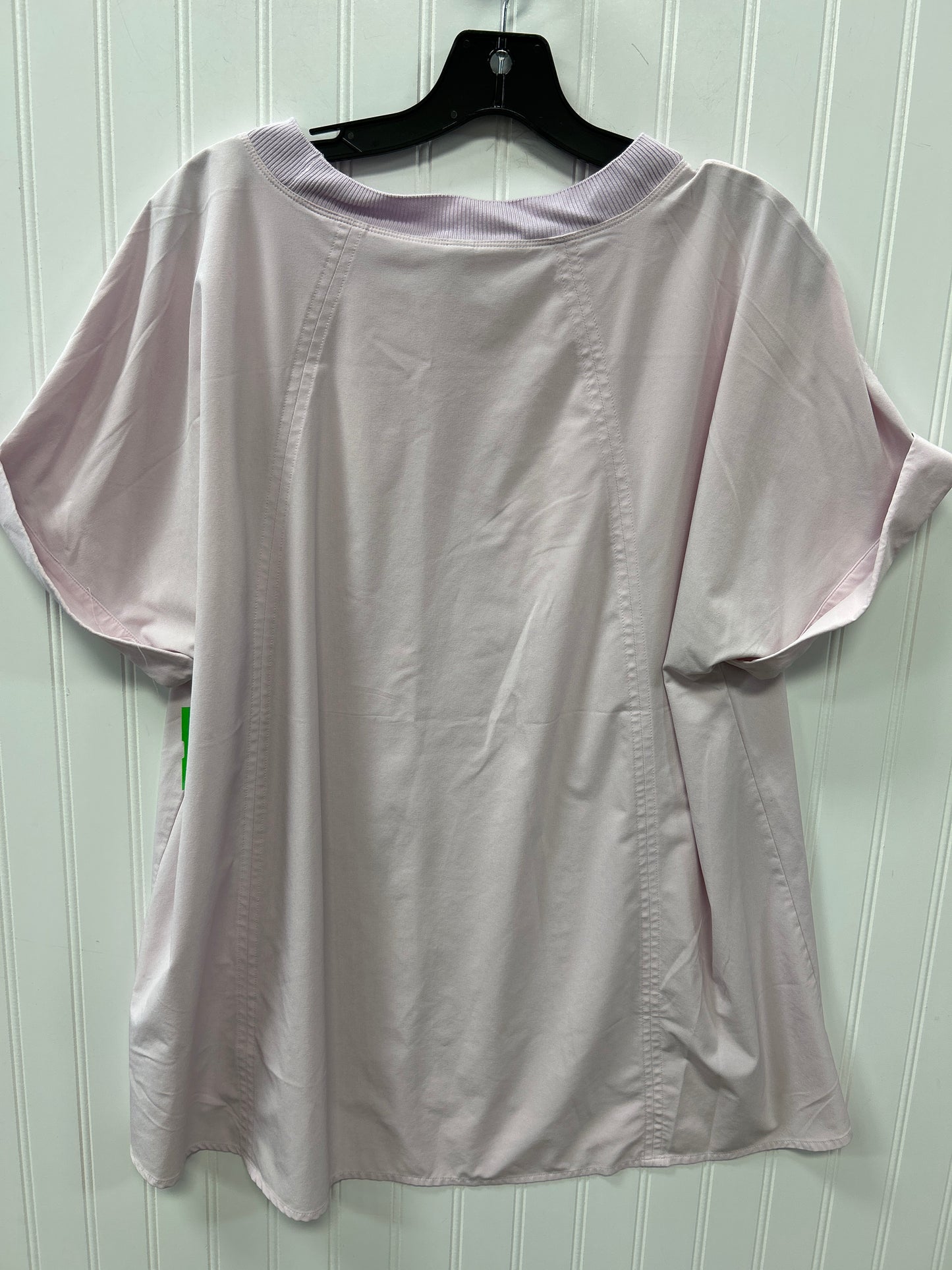 Athletic Top Ss By Athleta In Pink, Size:1X
