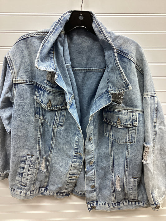 Jacket Denim By Cmc In Blue Denim, Size:2X