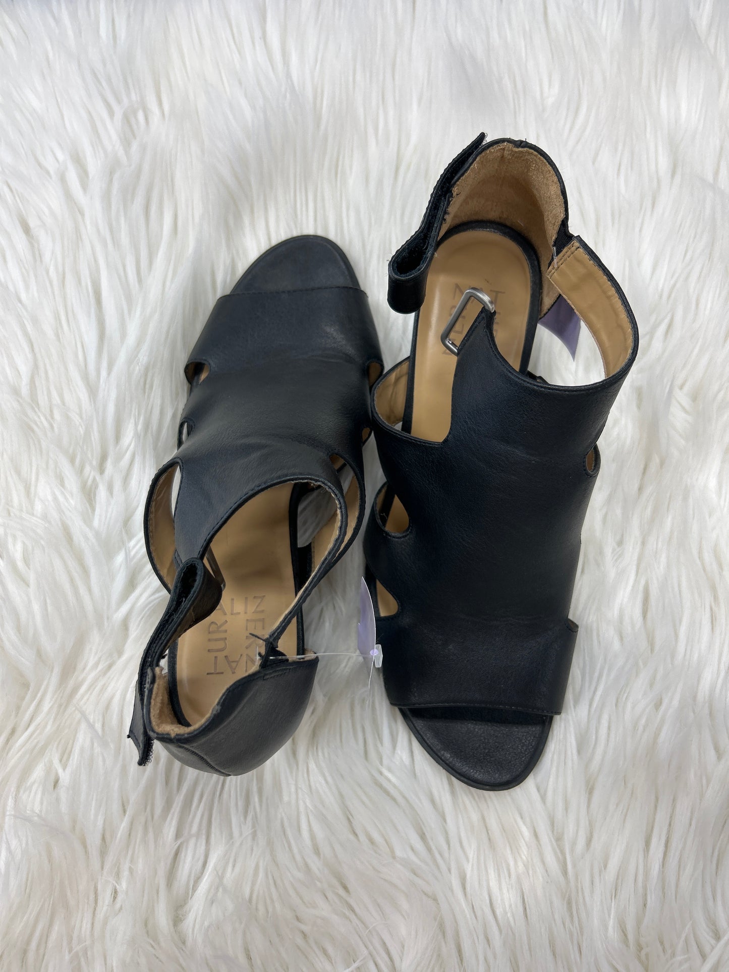 Sandals Heels Block By Naturalizer In Black, Size:9.5