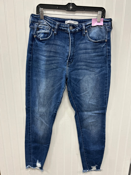 Jeans Skinny By Kancan In Blue Denim, Size:8