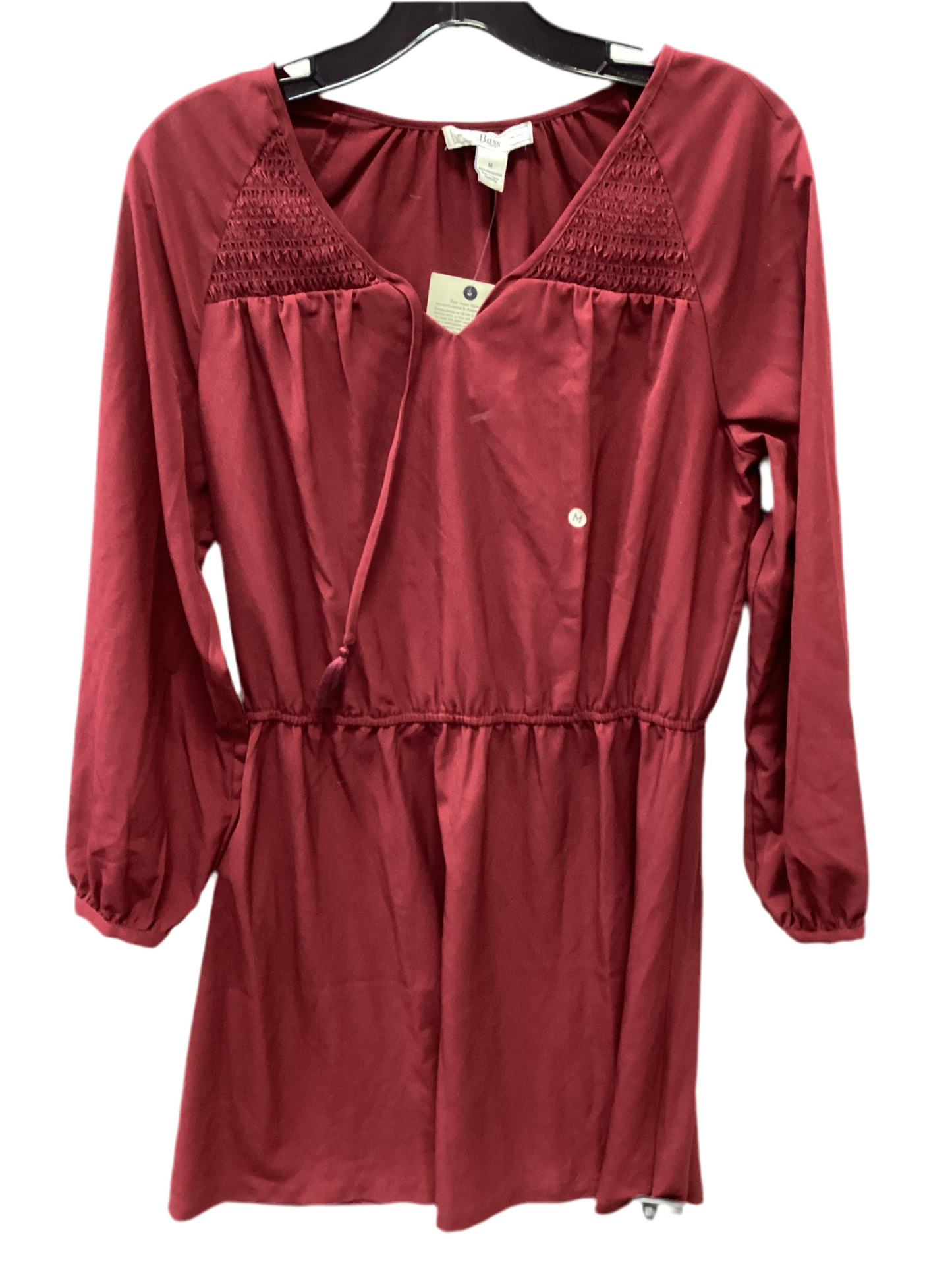 Dress Casual Midi By Bass In Red, Size:M