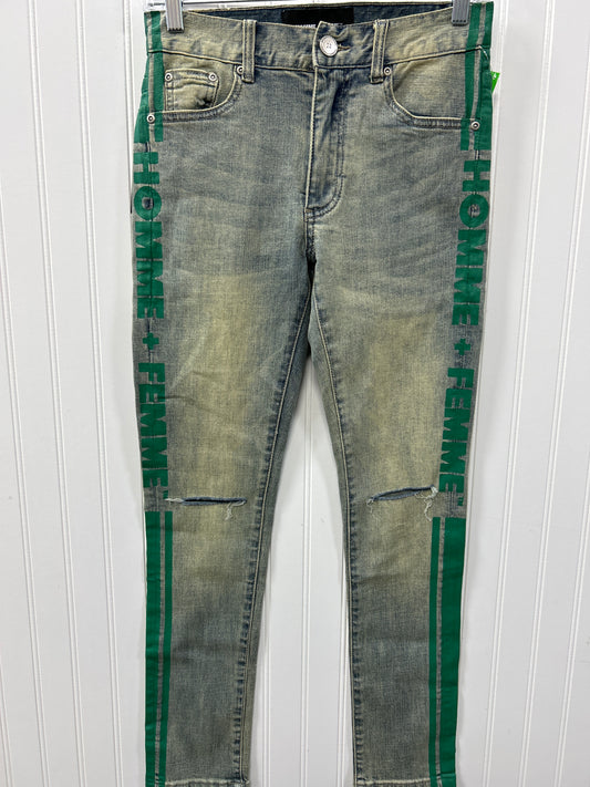 Jeans Skinny By Cmc In Blue Denim, Size:6