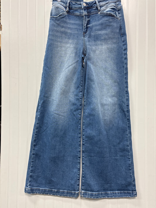 Jeans Wide Leg By Risen In Blue Denim, Size:6