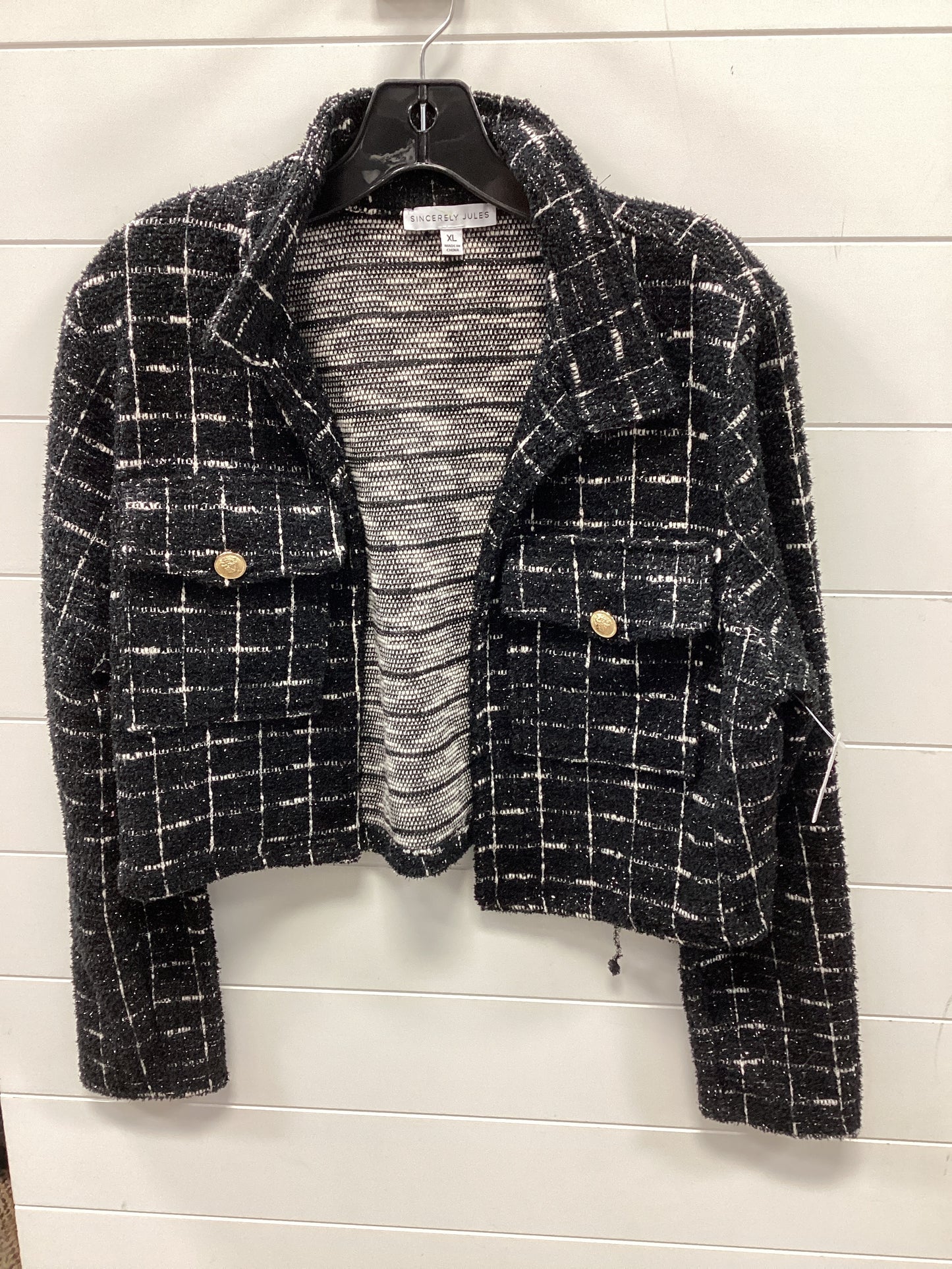Top Ls By Sincerely Jules In Black, Size:Xl