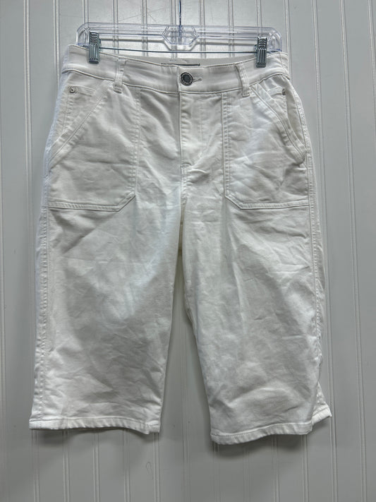 Capris By Wit & Wisdom In White, Size:8