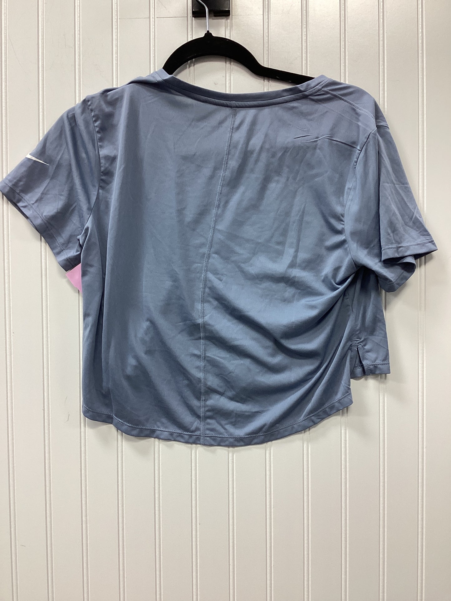 Athletic Top Ss By Nike Apparel In Blue, Size:M