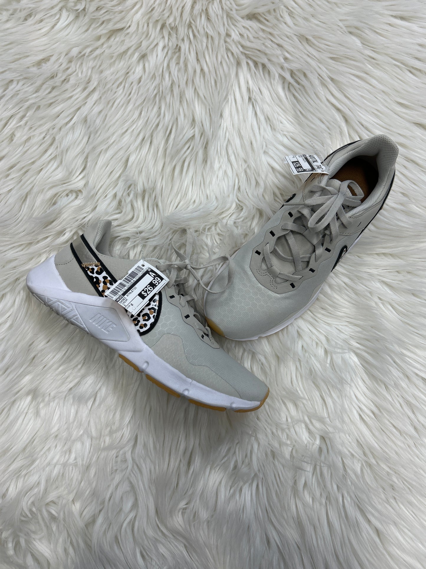 Shoes Athletic By Nike In Cream, Size:8