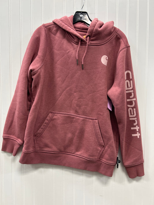 Sweatshirt Hoodie By Carhartt In Pink, Size:L