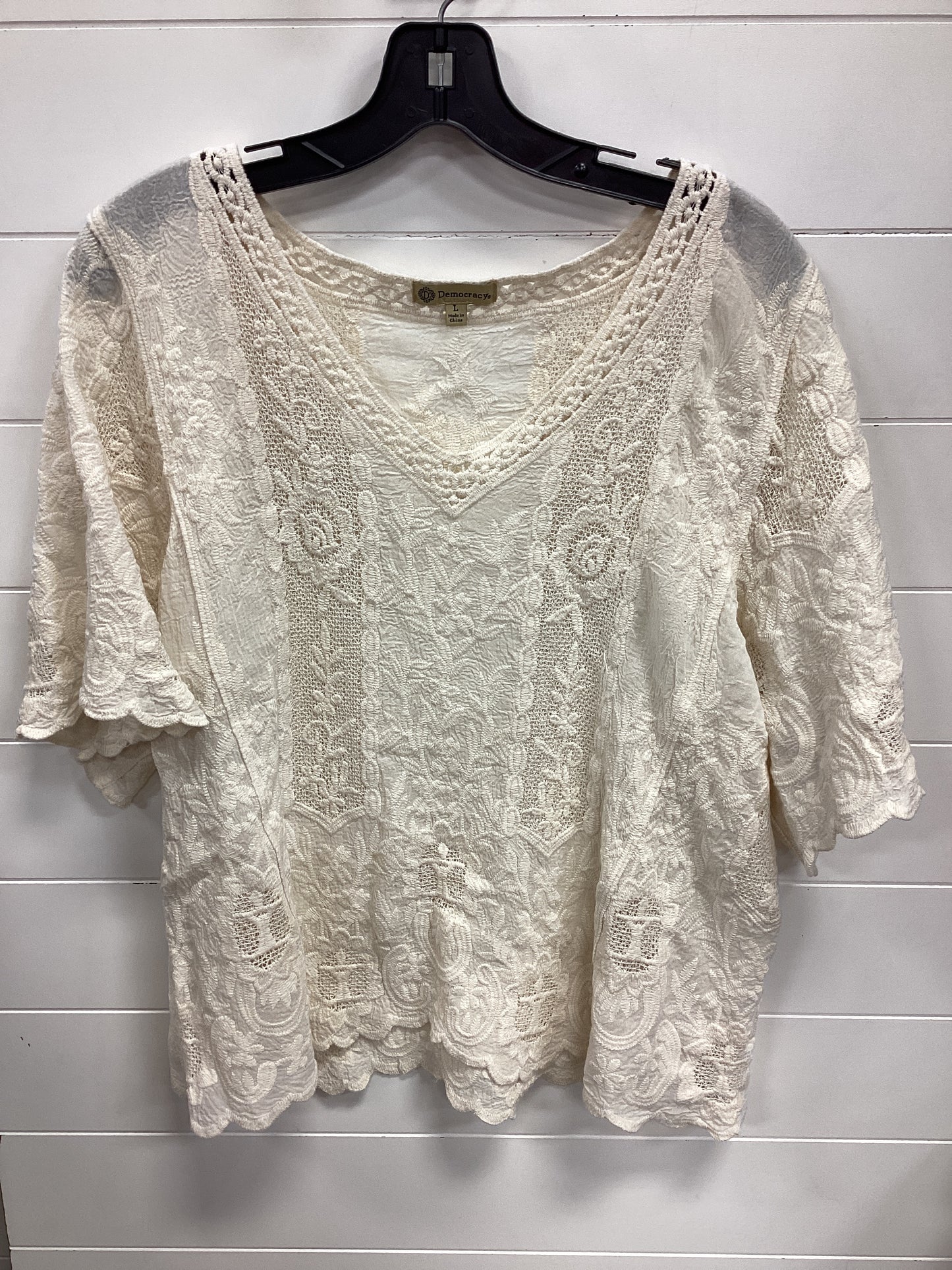 Top Ss By Democracy In Cream, Size:L