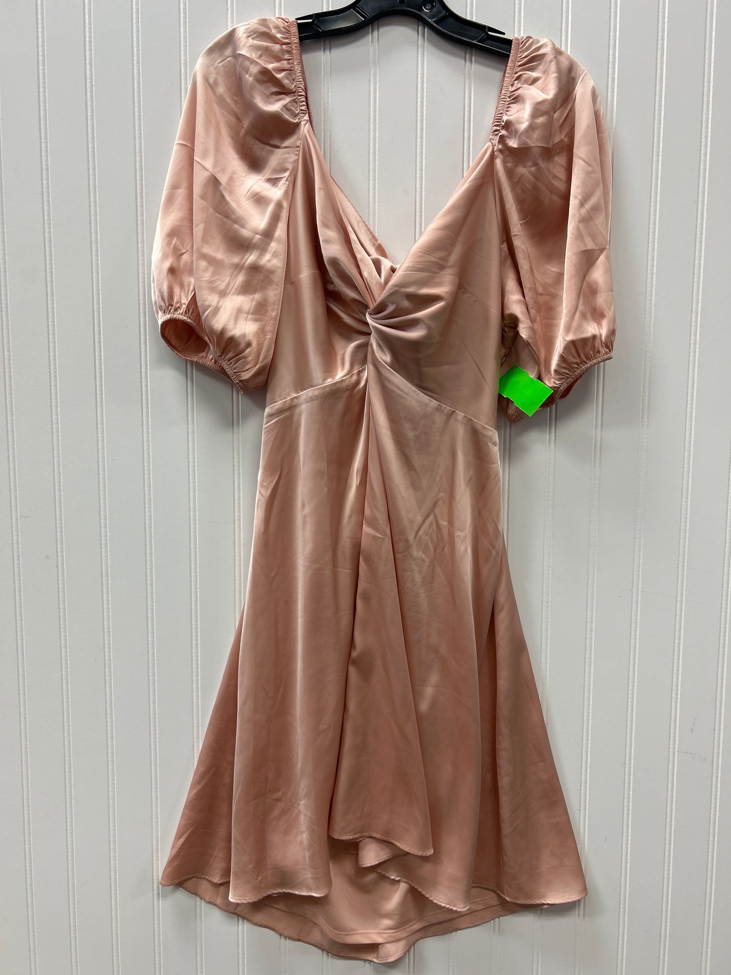 Dress Casual Midi By Express In Peach, Size:L