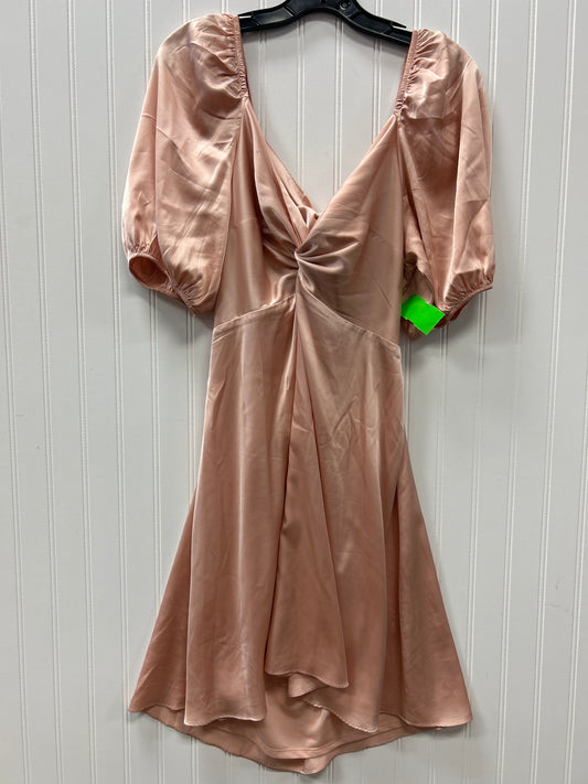 Dress Casual Midi By Express In Peach, Size:L