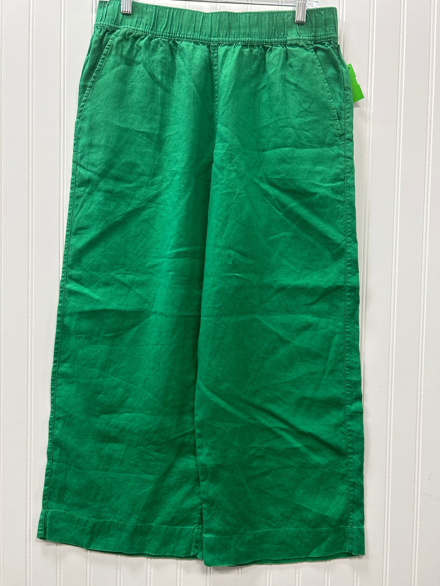 Pants Linen By Tahari In Green, Size:M