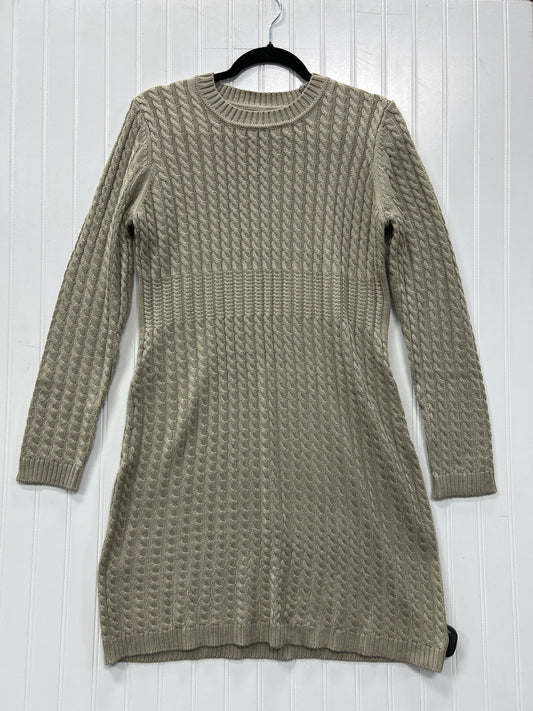 Dress Sweater By Calvin Klein In Tan, Size:L
