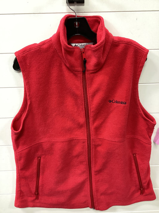 Vest Fleece By Columbia In Red, Size:Xl
