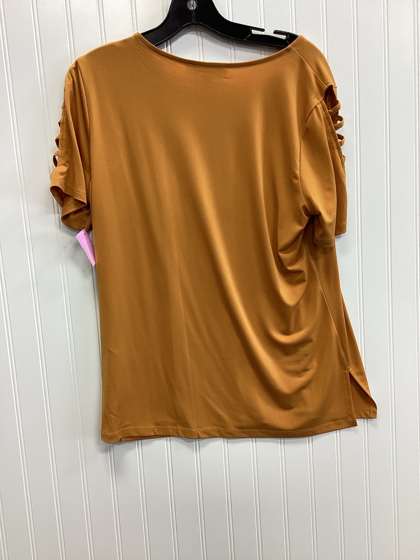 Top Ss By Michael By Michael Kors In Yellow, Size:L