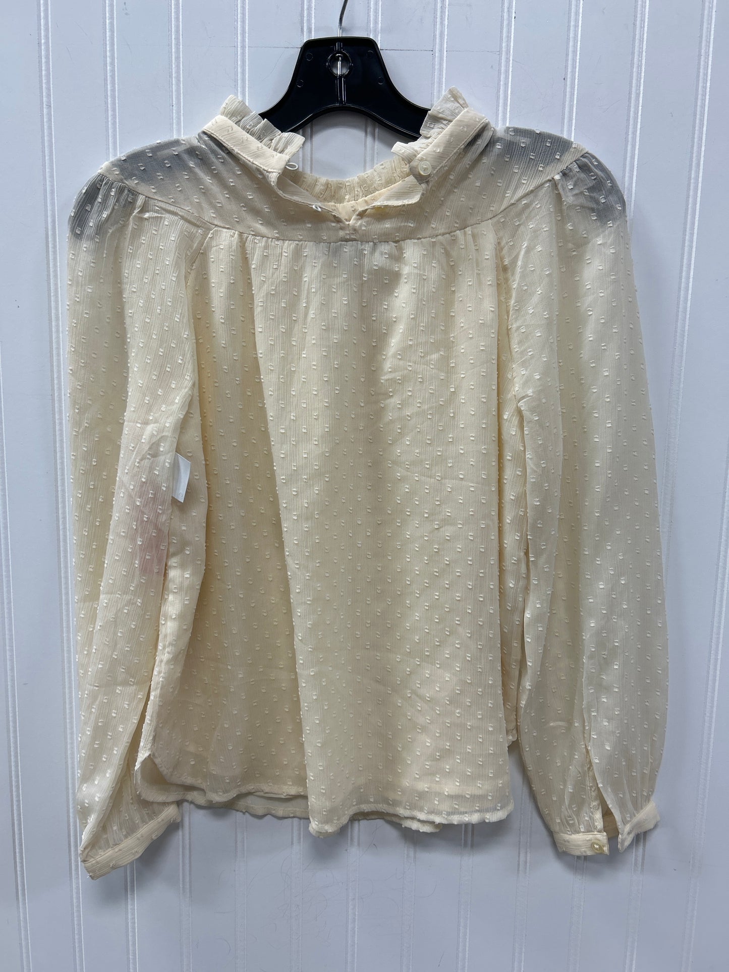Top Ls By Loft In Cream, Size:Xsp
