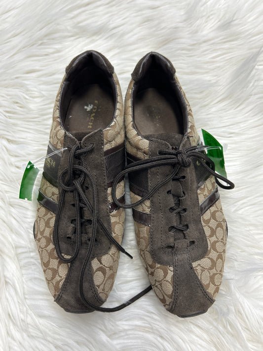 Shoes Designer By Coach In Brown, Size:7.5