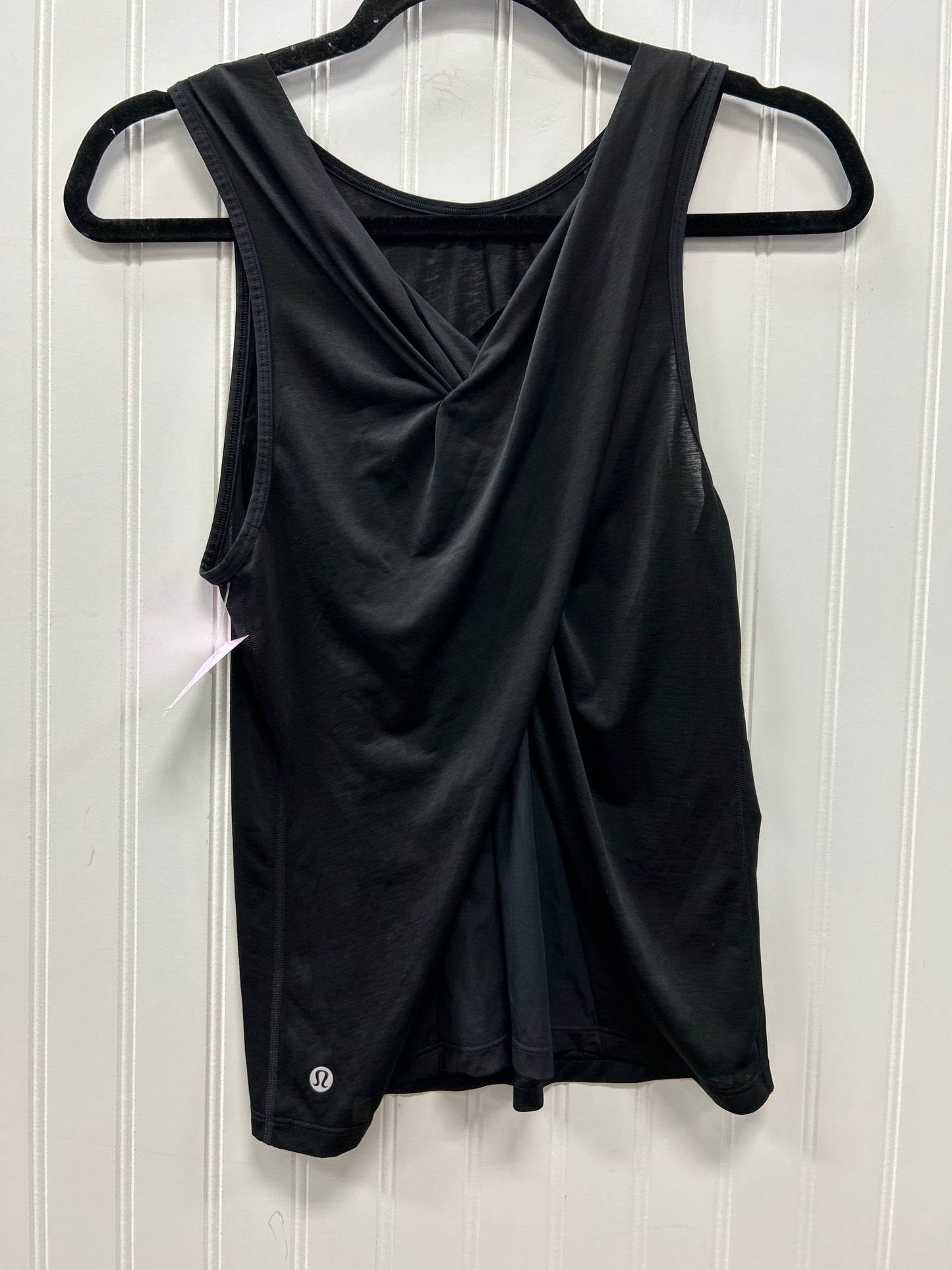Athletic Tank Top By Lululemon In Black, Size:S