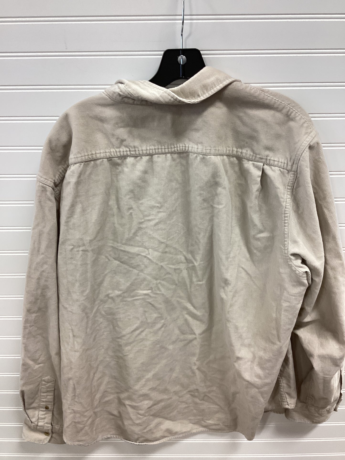 Jacket Shirt By Old Navy In Tan, Size:Xxl