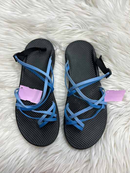 Sandals Flats By Chacos In Blue & Grey, Size:11