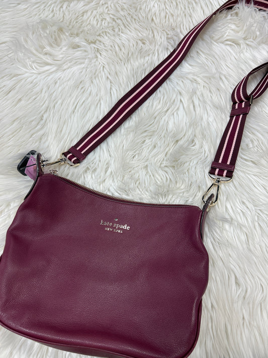 Crossbody Designer By Kate Spade In Purple, Size:Medium